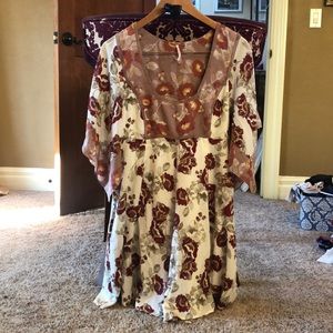 Free People size 8 floral dress